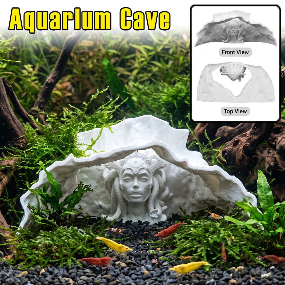Aquarium Fish Cave - Aquarium Cave PLA 3D Printing Creative