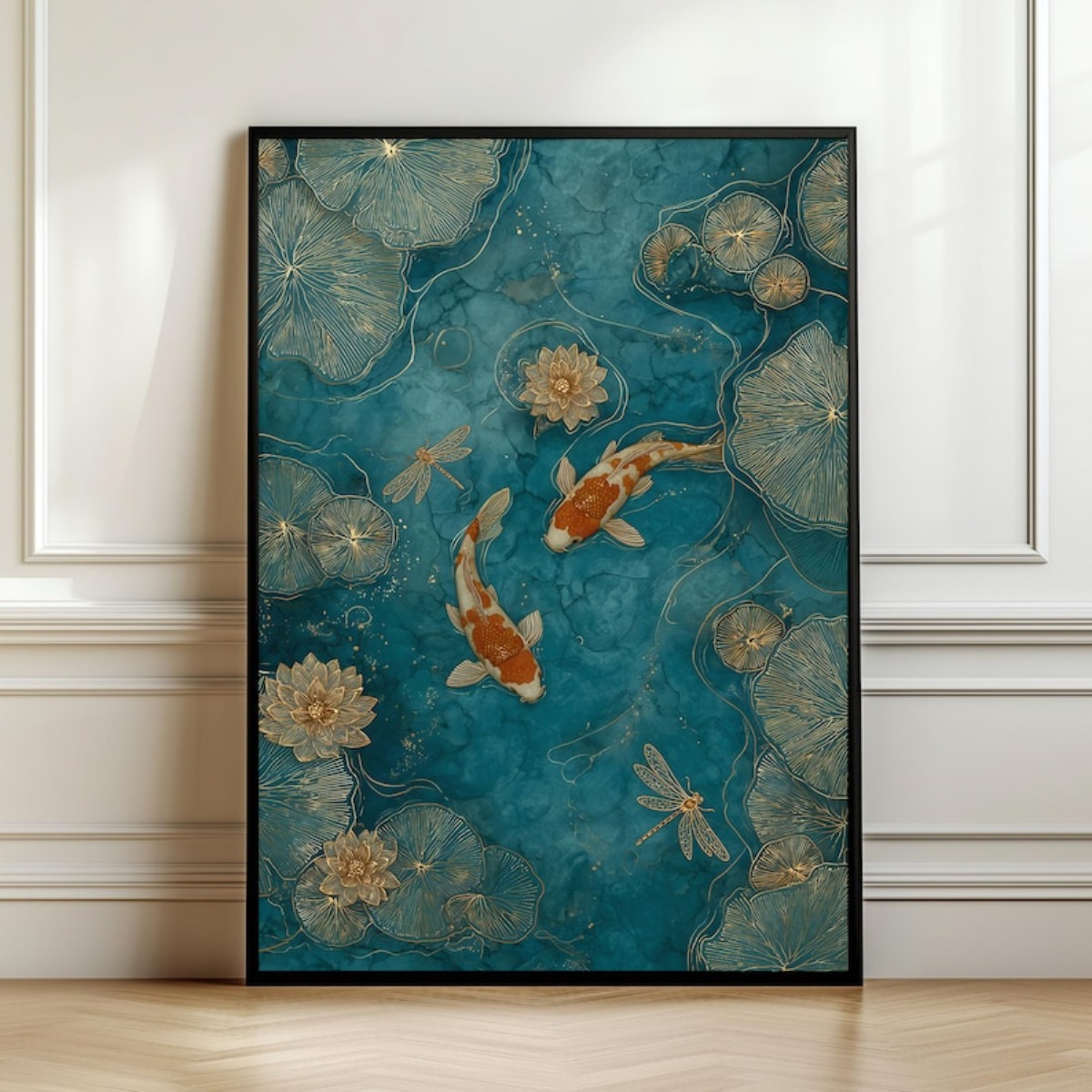 Aquarium Fish Koi - Japanese Koi Fish Canvas Print Poster