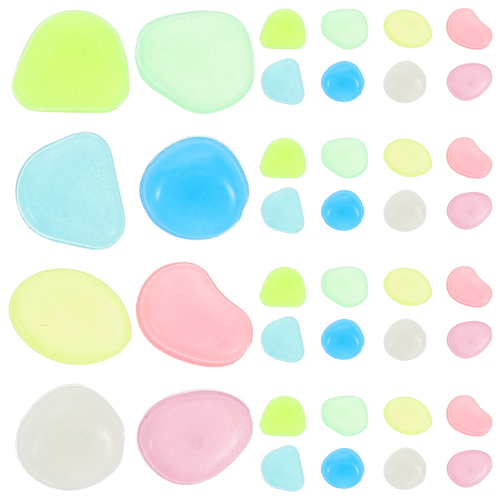 500Pcs Glow Stones Night Lumin - Aquarium Decoration Rock recension och pris