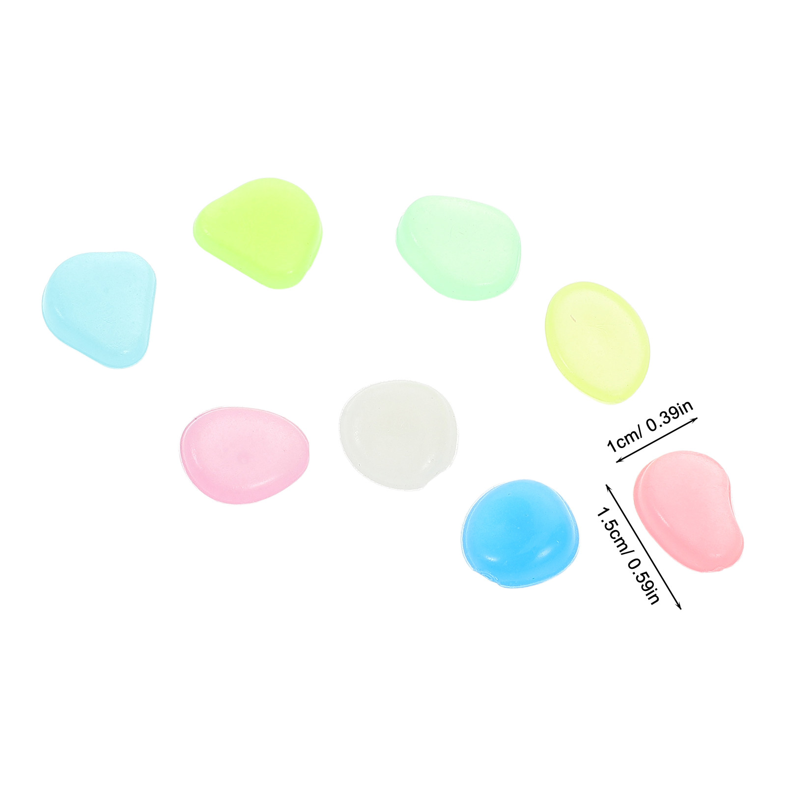 500Pcs Glow Stones Night Lumin - Aquarium Decoration Rock recension och pris