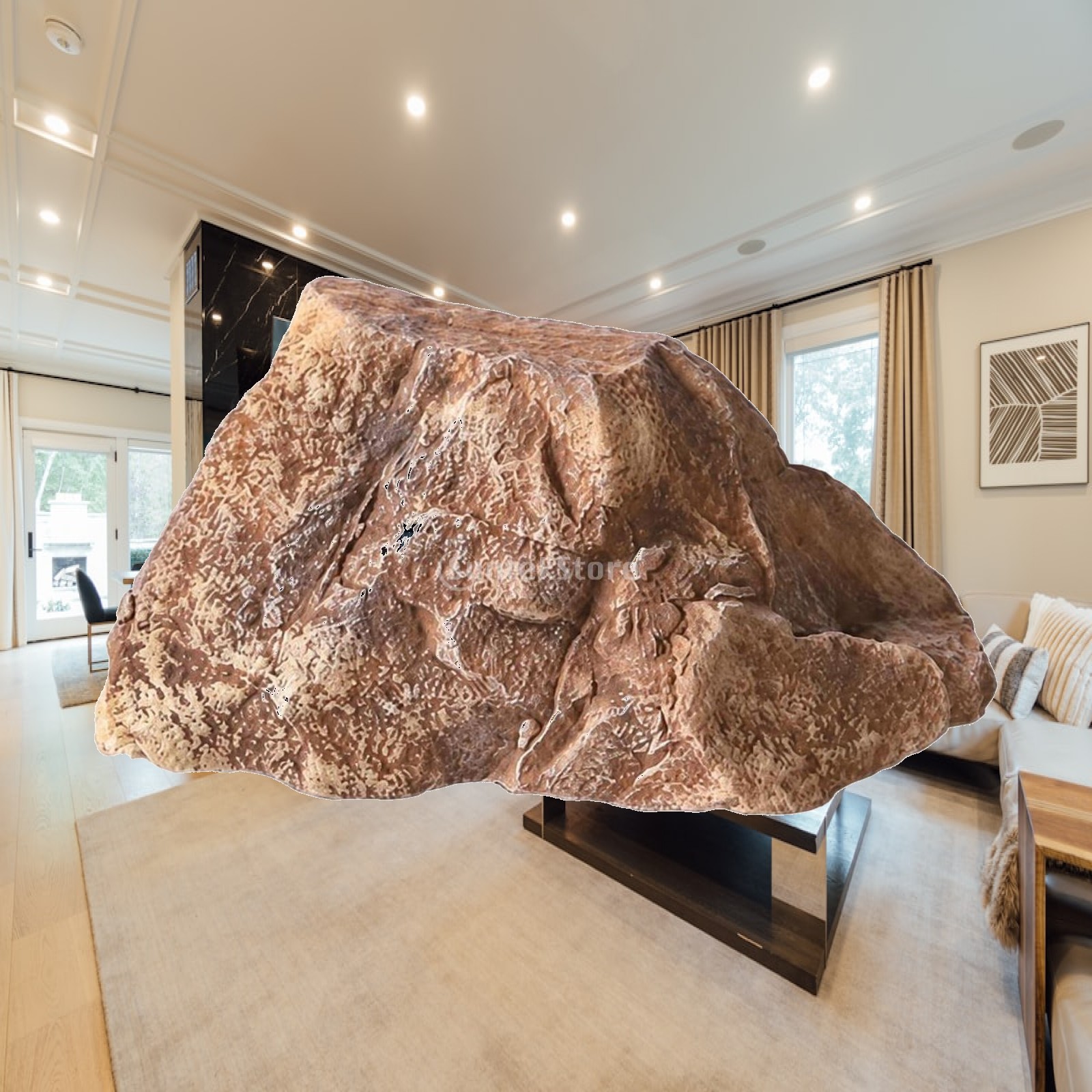 Realistic Faux Stone Sculpture - Aquarium Decoration Rock recension och pris