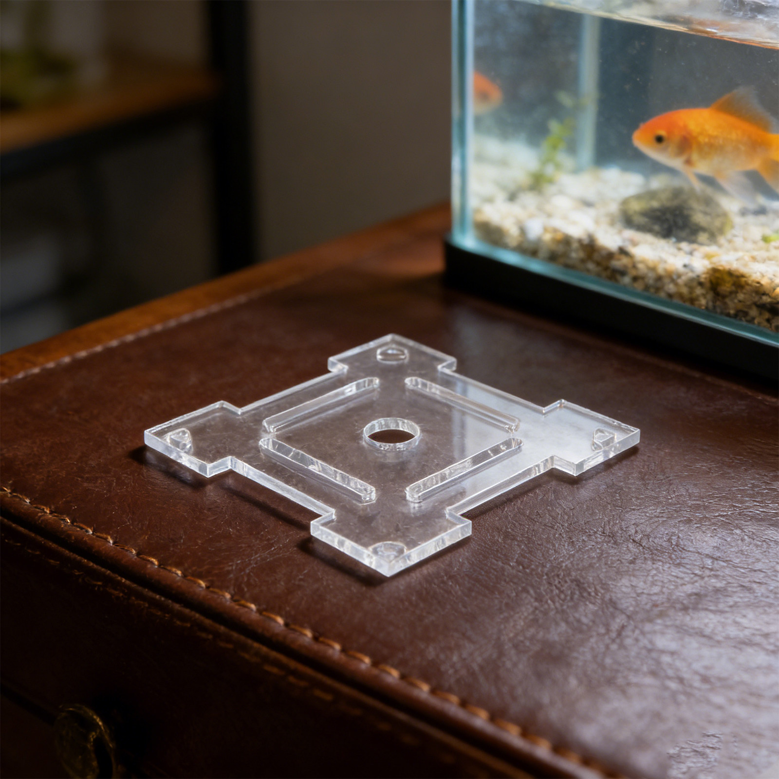 Transparent Acrylic Aquarium L - Aquarium Fish Jumping recension och pris