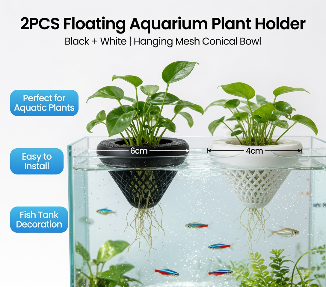 2PCS Floating Aquarium Plant H - Aquarium Fish Tank Price recension och pris