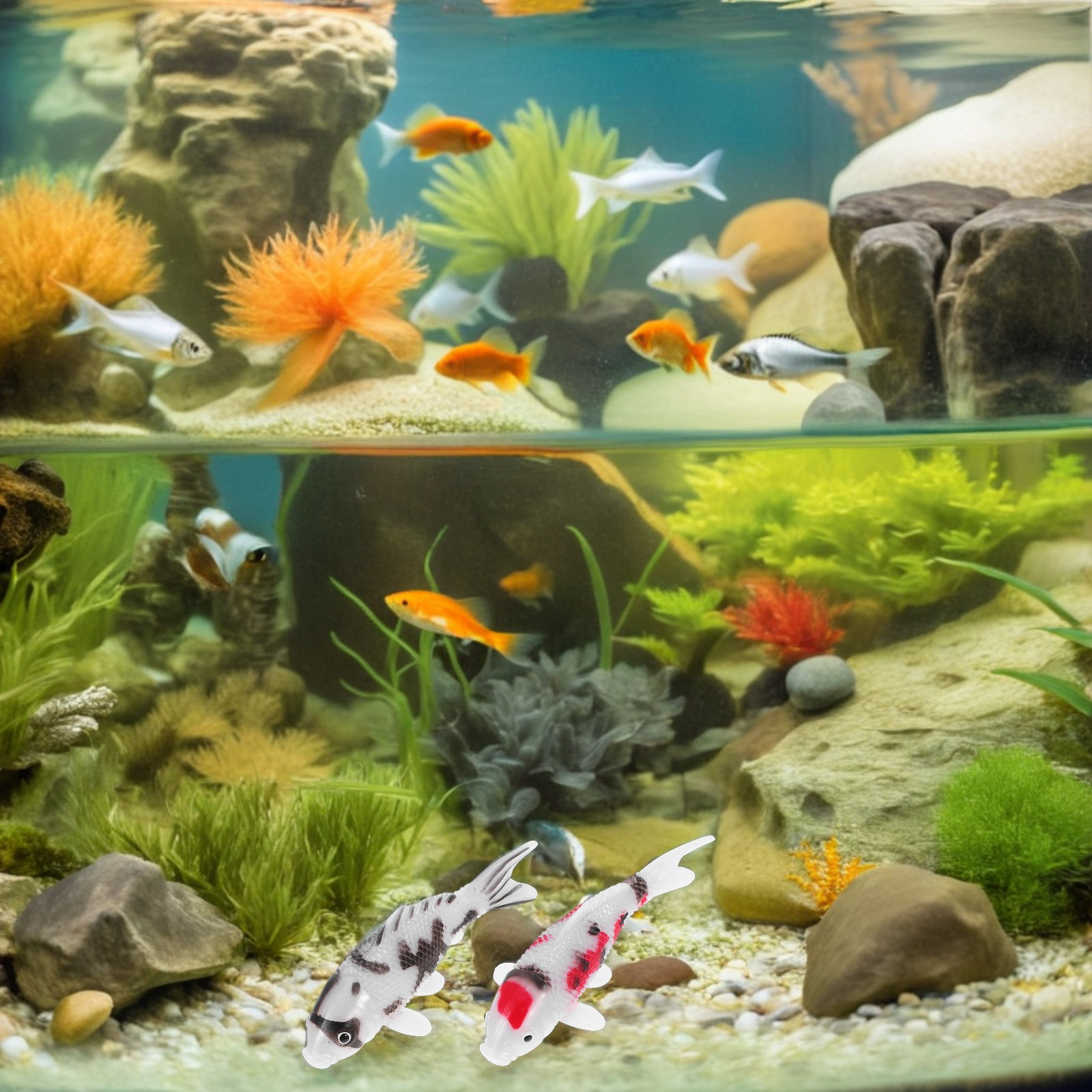 5Pcs Realistic Koi Fish Artifi - Aquarium Fish Koi recension och pris