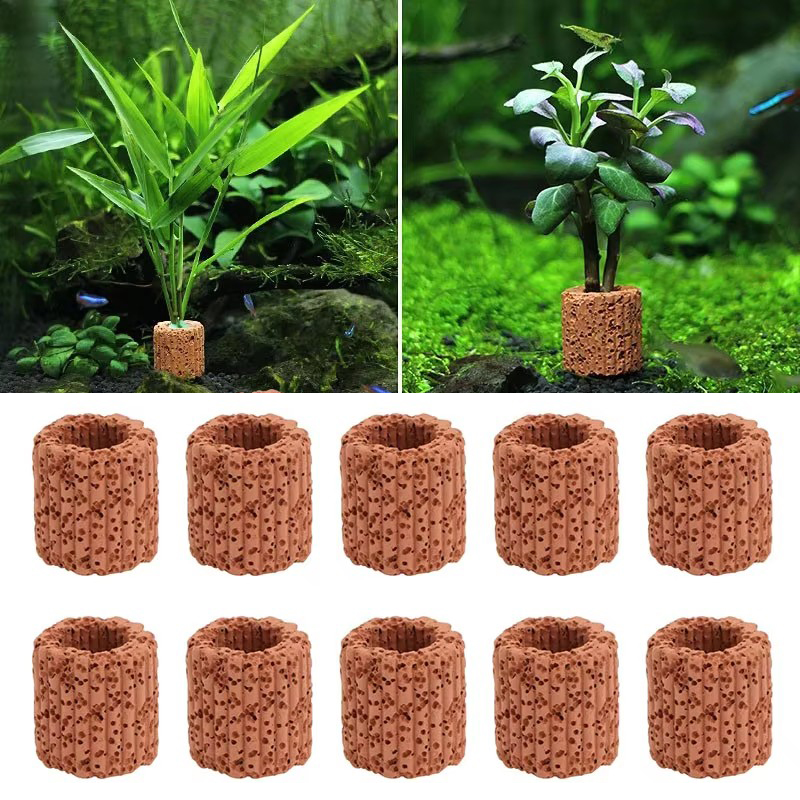 Aquatic Plant Fixed Ring for A - Aquarium Fish Cave recension och pris