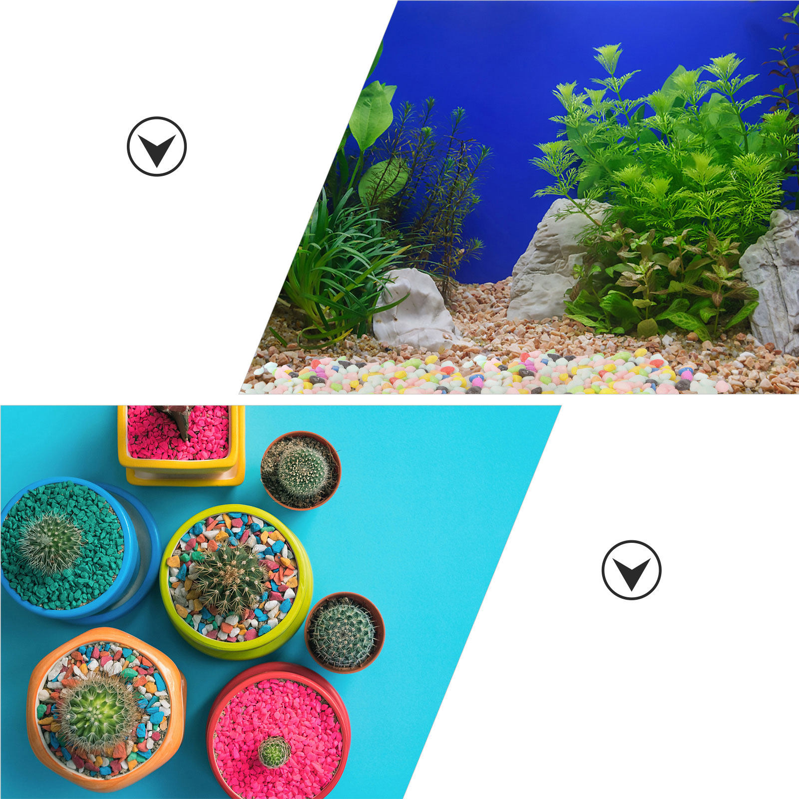 400Pcs Night Glow Gravel Resin - Aquarium Decoration Rock recension och pris