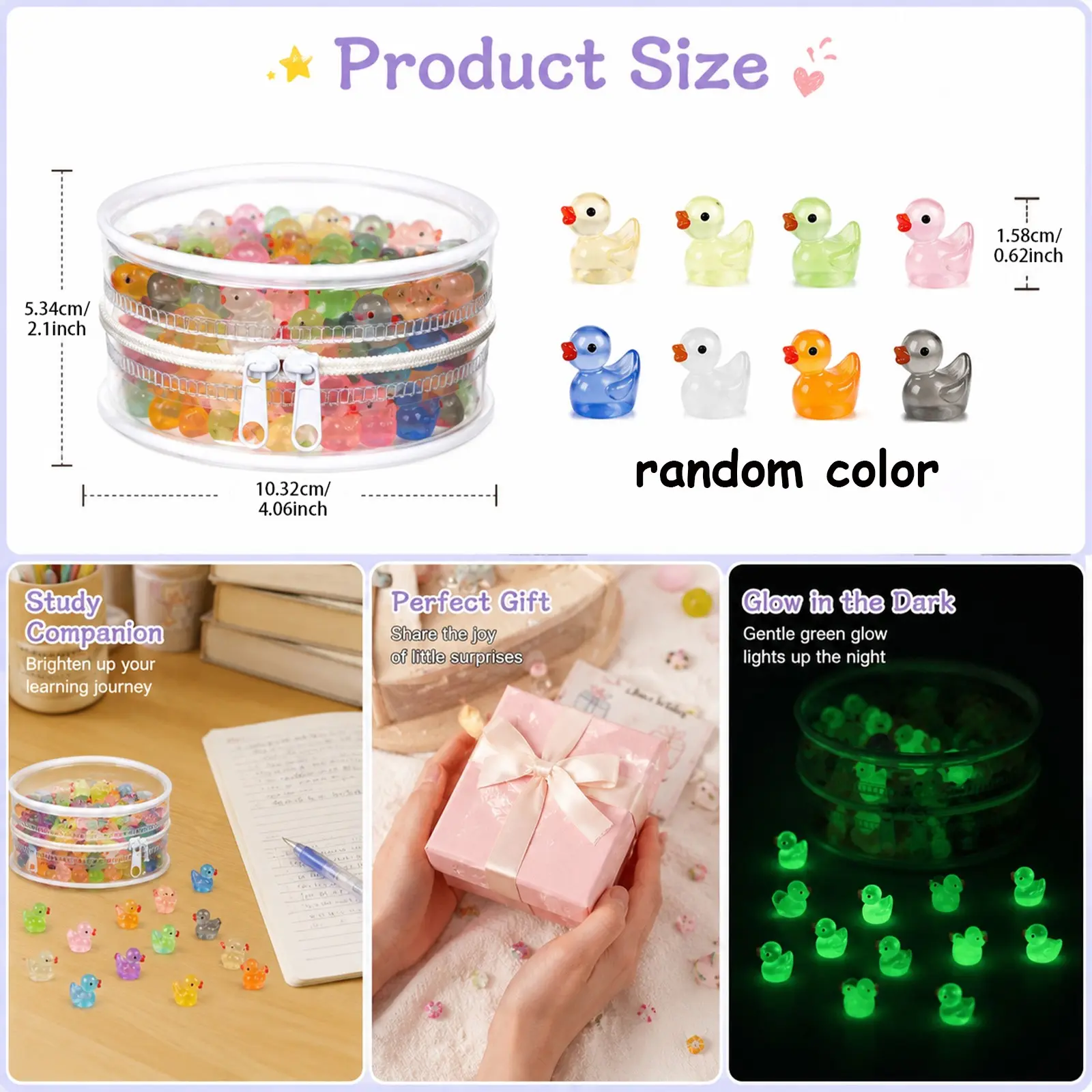 198 Mini Glow-In-The-Dark Duck - Aquarium Fish And Supplies recension och pris