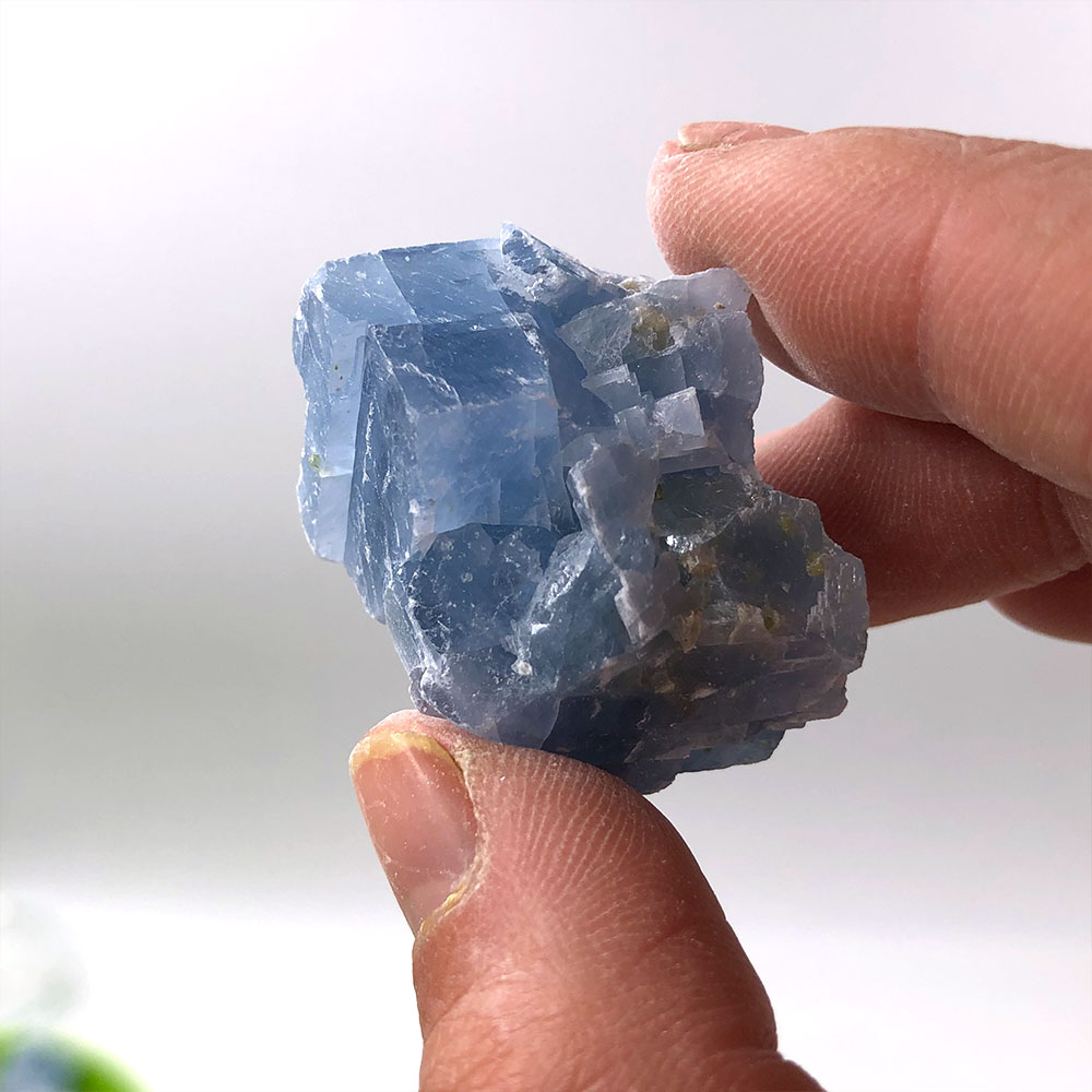 1pc Natural Raw Blue Calcite R - Aquarium Decoration Rock recension och pris