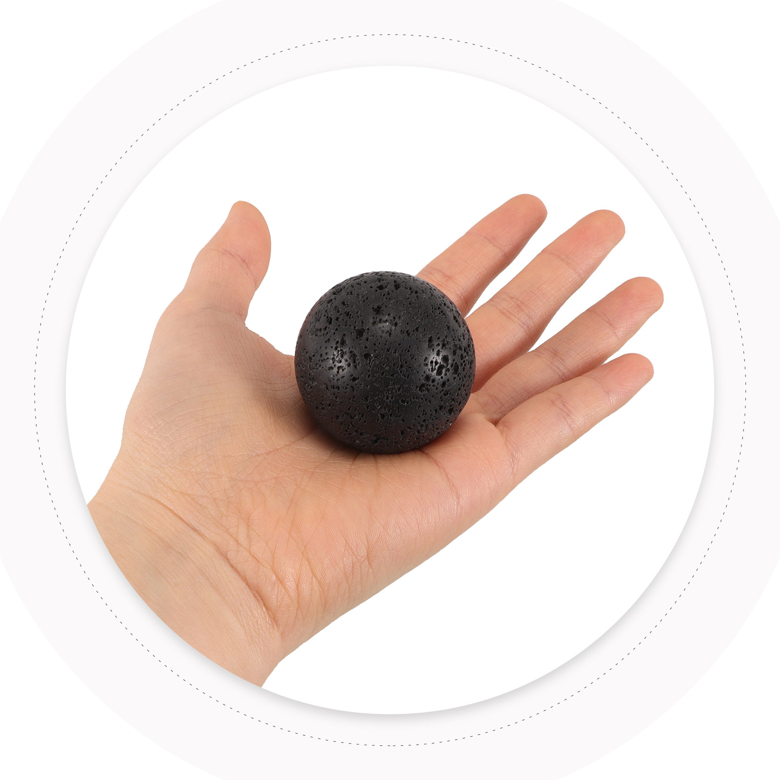 Natural Volcanic Stone Sphere  - Aquarium Decoration Rock recension och pris