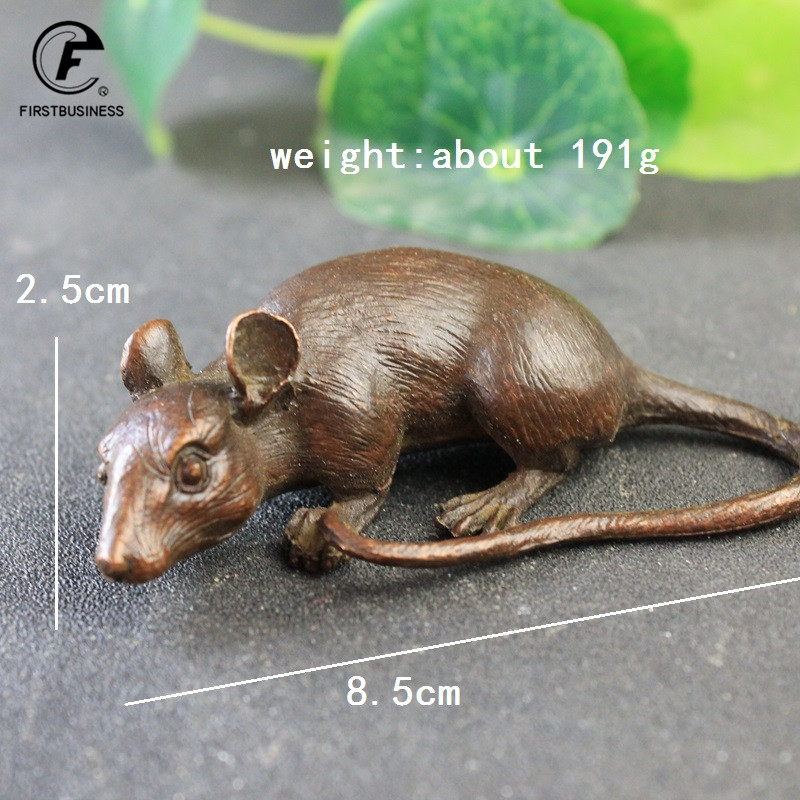 Heavy Brass BIG Rat Mouse Figu - Aquarium Fish Tank Price recension och pris