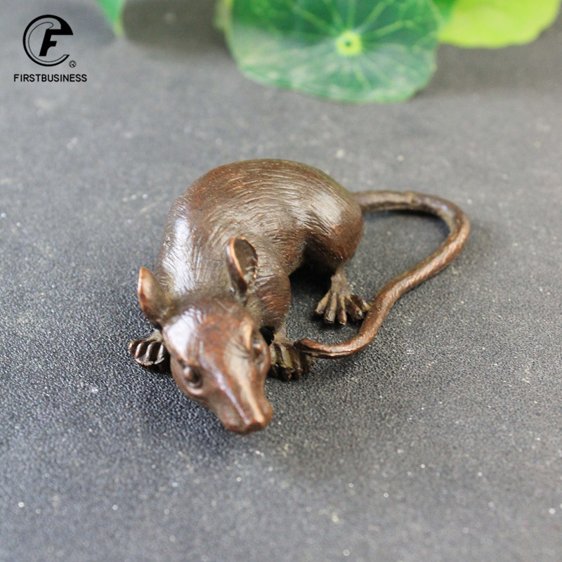 Heavy Brass BIG Rat Mouse Figu - Aquarium Fish Tank Price recension och pris