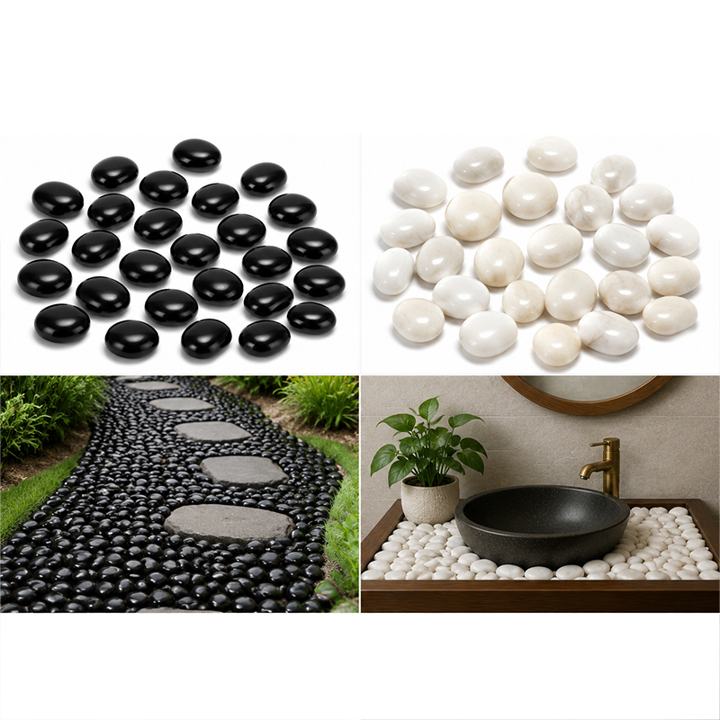 White&Black Polished River Roc - Aquarium Fish Store recension och pris