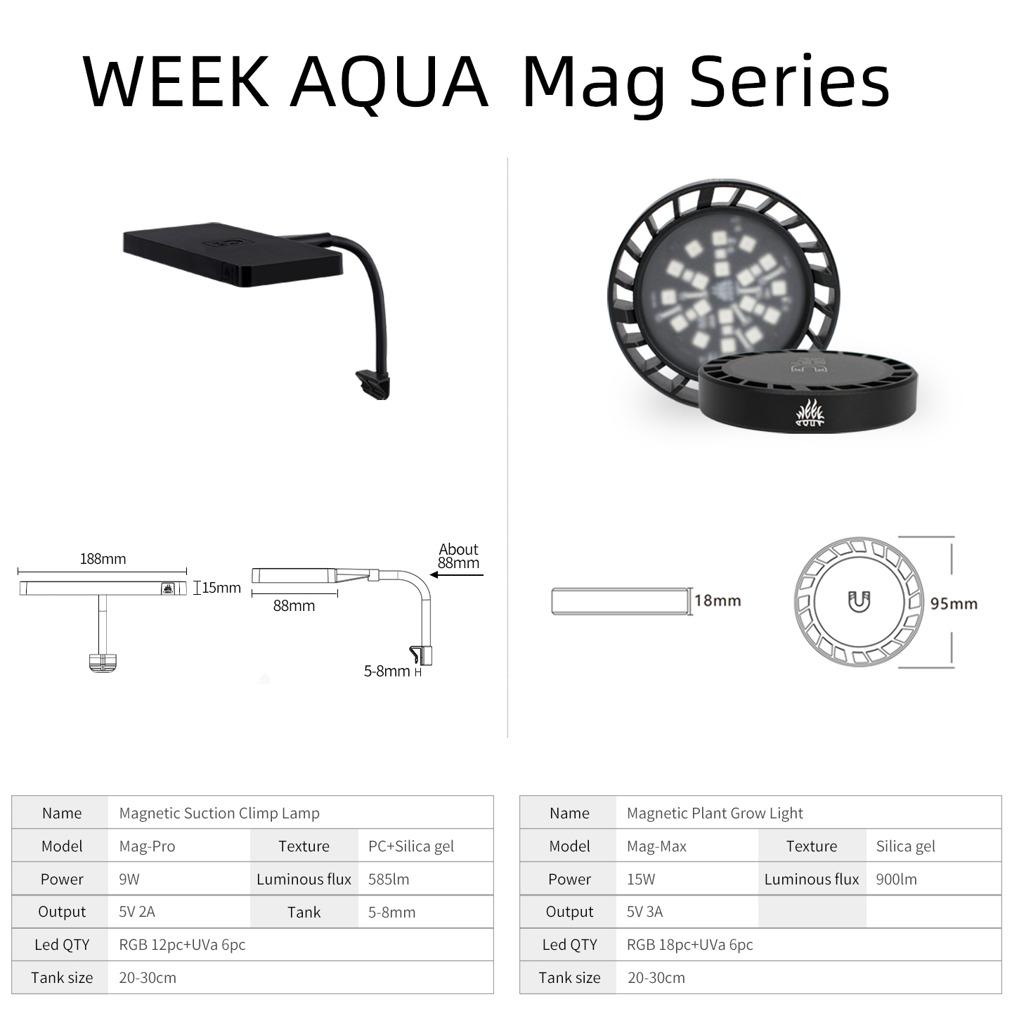 WEEK AQUA Mag Pro Mag Max Nano - Aquarium Fish Store recension och pris