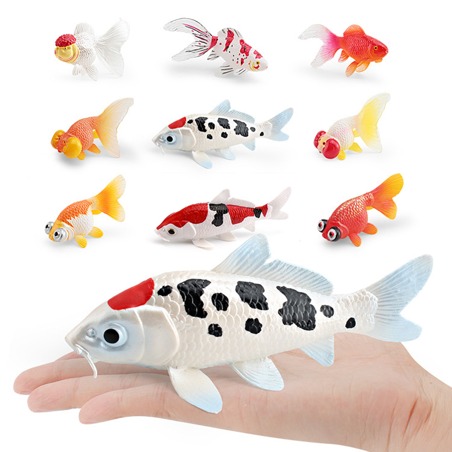 Colorful Lifelike Plastic Gold - Fish In Aquarium Picture recension och pris