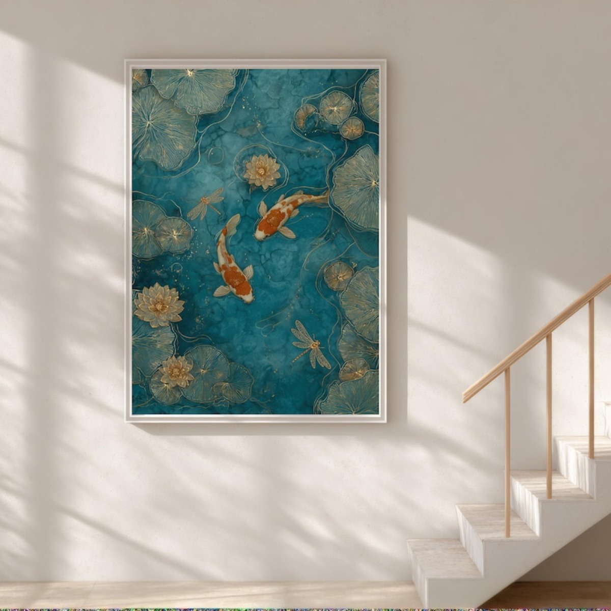 Japanese Koi Fish Canvas Print - Aquarium Fish Koi recension och pris