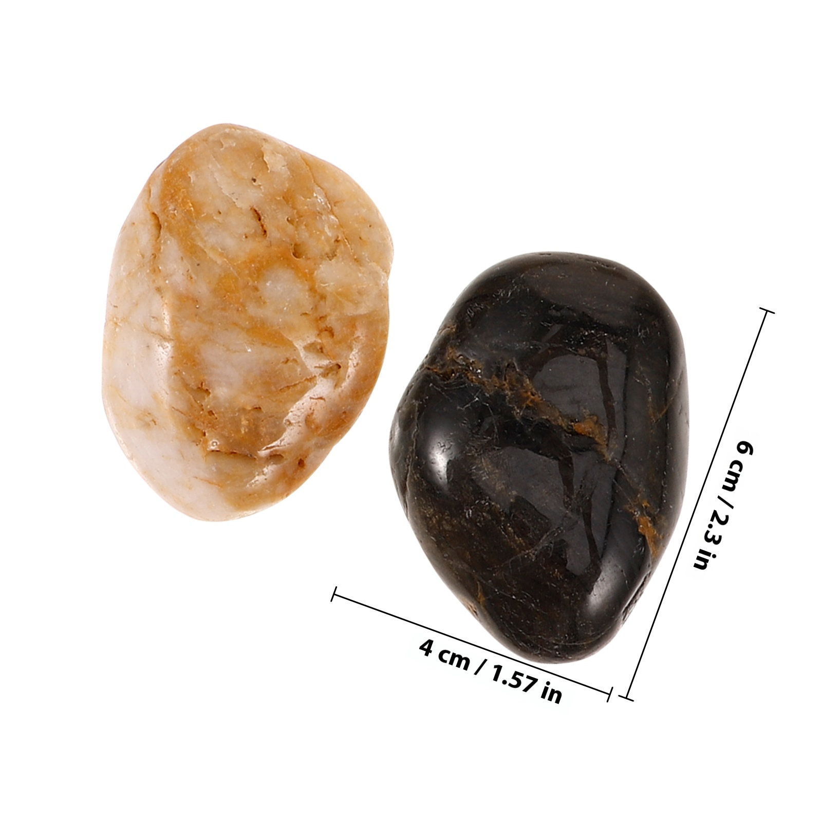1Set Natural Polished Rain Flo - Aquarium Decoration Rock recension och pris