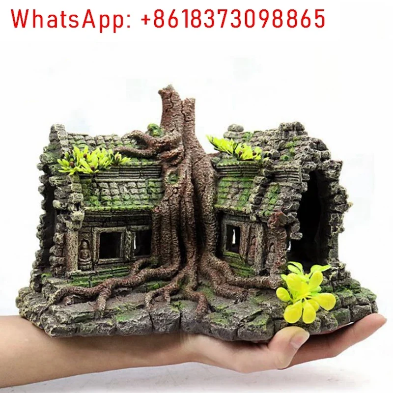Resin Tree House Wooden Aquari - Aquarium Fish And Supplies recension och pris