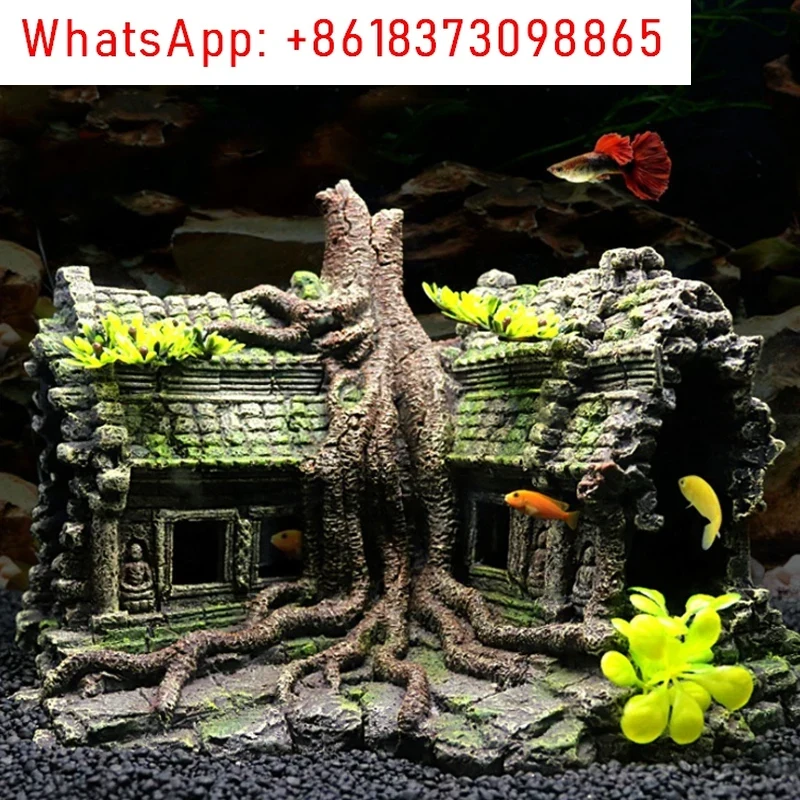 Resin Tree House Wooden Aquari - Aquarium Fish And Supplies recension och pris