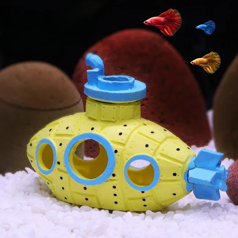 Resin Submarine Ornaments Aqua - Aquarium Fish Cave recension och pris
