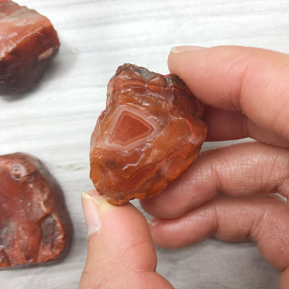 1pc Random Rough Raw Carnelian - Aquarium Decoration Rock recension och pris