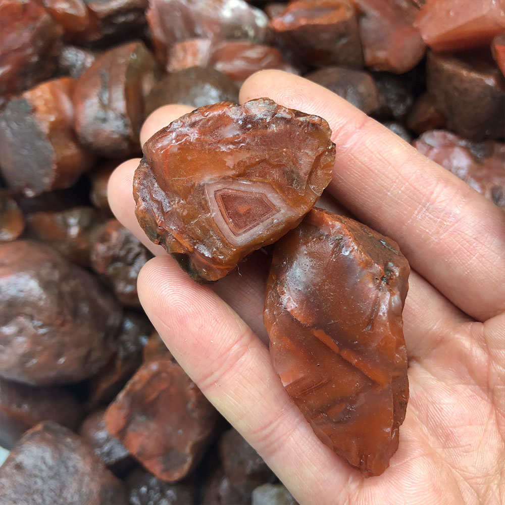 1pc Random Rough Raw Carnelian - Aquarium Decoration Rock recension och pris