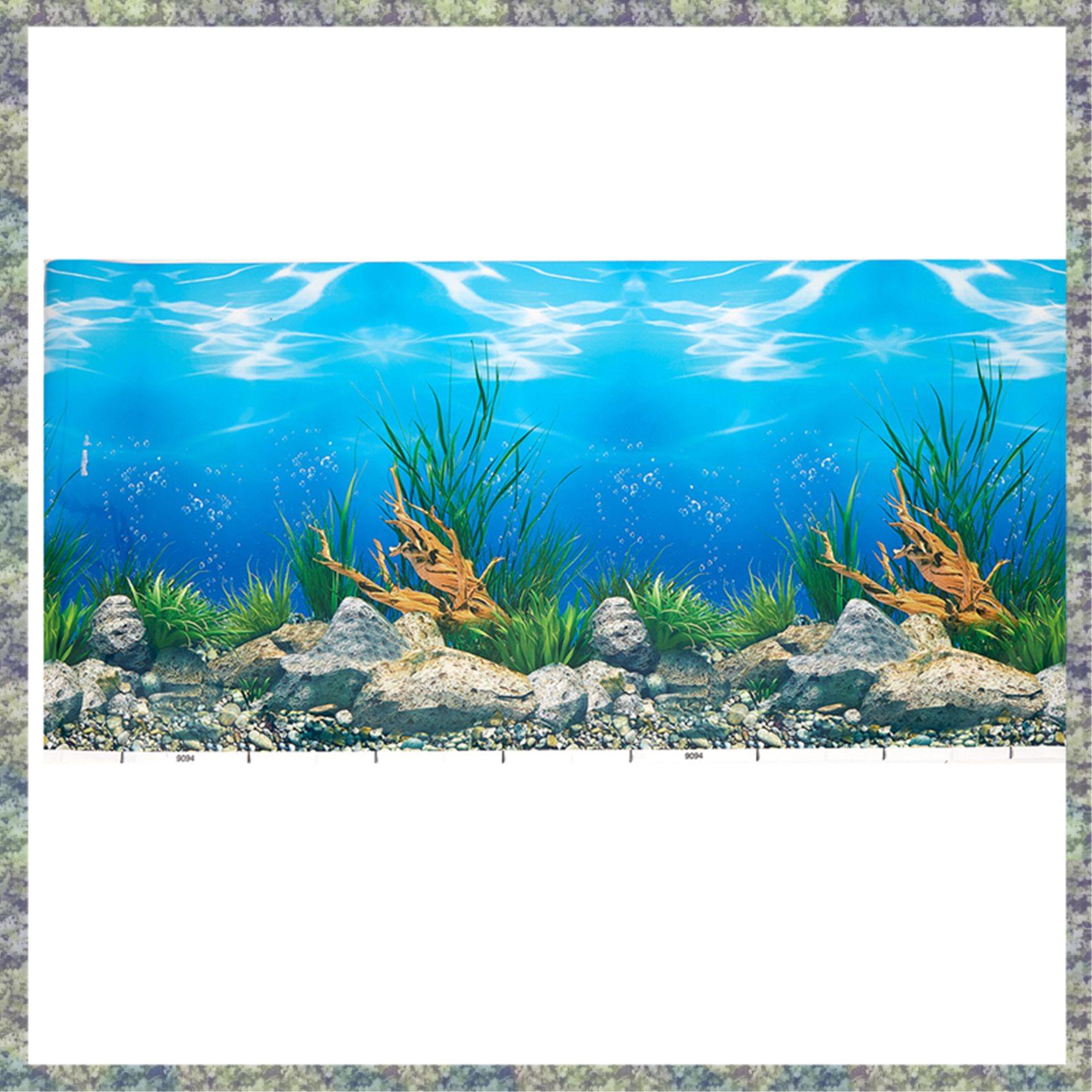 WON Aquarium Background Paper  - Fish In Aquarium Picture recension och pris
